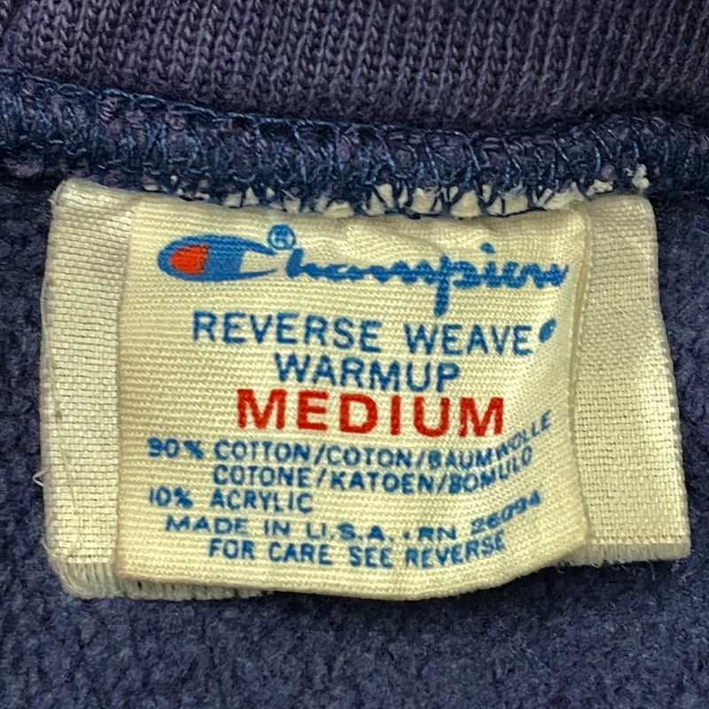 【現状渡し品】【メンズ】 CHAMPION チャンピオン 80’s VINTAGE REVERSE WEAVE WARMUP 80年代 ヴィンテージ リバース ウェーブ ウォーム アップ 長袖 トップス プルオーバーパーカー 145-261004-sa-20-teih サイズ：M カラー：パープル 万代Net店