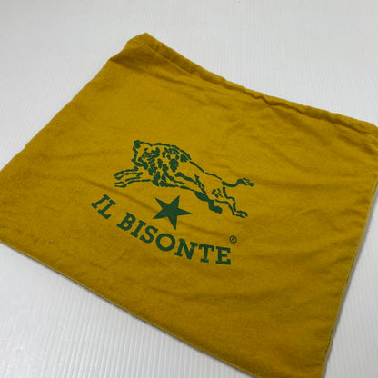【中古品】【メンズ】 IL BISONTE イルビゾンテ CROC EMBOSSED CRUTCH BAG クロコ エンボス クラッチバッグ カバン クロコ型押し 188-261009-yo-08-teih カラー：ターコイズ系 万代Net店