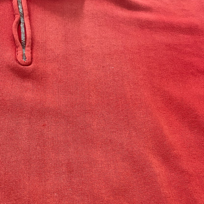 【現状渡し品】【メンズ】 UNKNOW 50’s-60's VINTAGE HALF ZIP SWEAT 50～60年代 ヴィンテージ ハーフ ジップ スウェット 長袖 トップス 145-261004-sa-17-teih サイズ：不明 カラー：レッド 万代Net店
