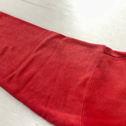 【現状渡し品】【メンズ】 UNKNOW 50’s-60's VINTAGE HALF ZIP SWEAT 50～60年代 ヴィンテージ ハーフ ジップ スウェット 長袖 トップス 145-261004-sa-17-teih サイズ：不明 カラー：レッド 万代Net店