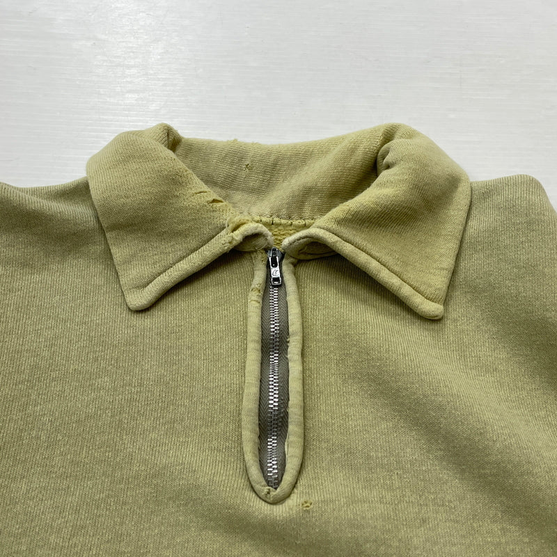 【現状渡し品】【メンズ】 UNKNOW 50’s-60’s HALF ZIP SWEAT 50～60年代 ハーフ ジップ スウェット 長袖 トップス 145-261004-sa-19-teih サイズ：不明 カラー：グリーン系 万代Net店