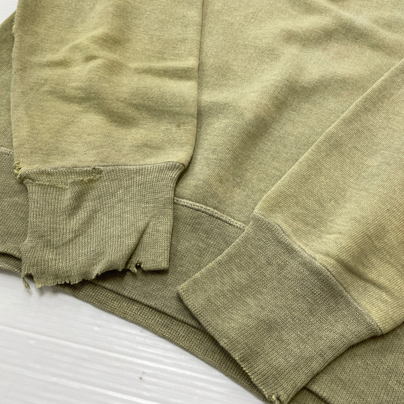 【現状渡し品】【メンズ】 UNKNOW 50’s-60’s HALF ZIP SWEAT 50～60年代 ハーフ ジップ スウェット 長袖 トップス 145-261004-sa-19-teih サイズ：不明 カラー：グリーン系 万代Net店