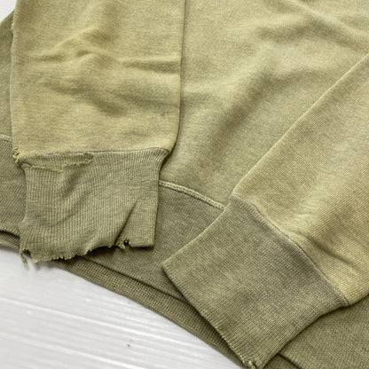 【現状渡し品】【メンズ】 UNKNOW 50’s-60’s HALF ZIP SWEAT 50～60年代 ハーフ ジップ スウェット 長袖 トップス 145-261004-sa-19-teih サイズ：不明 カラー：グリーン系 万代Net店