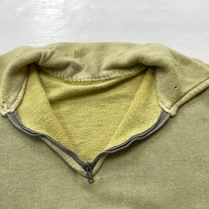 【現状渡し品】【メンズ】 UNKNOW 50’s-60’s HALF ZIP SWEAT 50～60年代 ハーフ ジップ スウェット 長袖 トップス 145-261004-sa-19-teih サイズ：不明 カラー：グリーン系 万代Net店