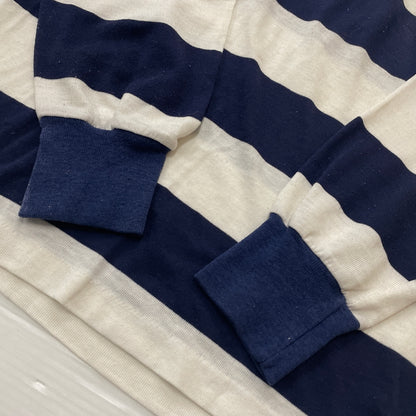【中古品】【メンズ】 CHAMPION チャンピオン 70’s VINTAGE LOCKER ROOM TOPS BORDER LAGER 70年代 ヴィンテージ ロッカー ルーム トップス ボーダー ラガー 長袖 トップス 145-261004-sa-18-teih サイズ：L カラー：ボーダー 万代Net店