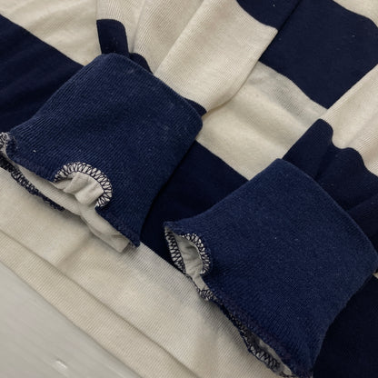 【中古品】【メンズ】 CHAMPION チャンピオン 70’s VINTAGE LOCKER ROOM TOPS BORDER LAGER 70年代 ヴィンテージ ロッカー ルーム トップス ボーダー ラガー 長袖 トップス 145-261004-sa-18-teih サイズ：L カラー：ボーダー 万代Net店