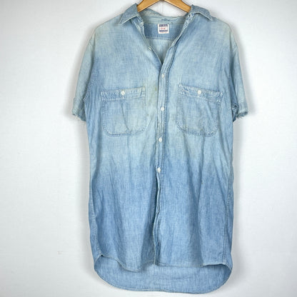 【現状渡し品】【メンズ】 OX HIDE オックスハイド JC PENNY ジェイシー ペニー 50’s VINTAGE 50年代 CHAMBRAY SHIRT ヴィンテージ シャンブレー シャツ 半袖 トップス 145-261004-sa-14-teih サイズ：不明 カラー：ブルー系 万代Net店