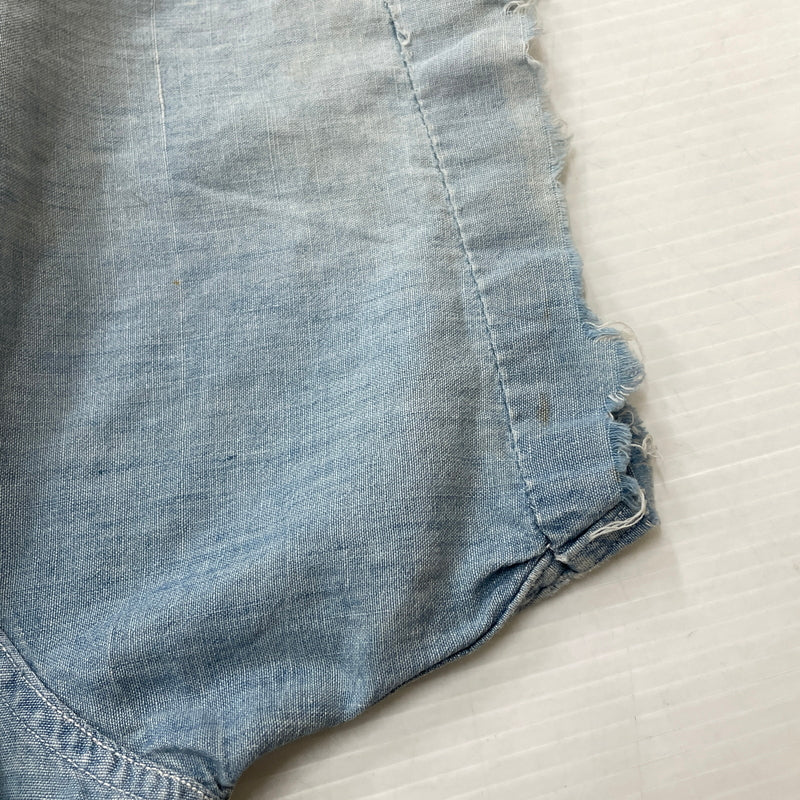 【現状渡し品】【メンズ】 OX HIDE オックスハイド JC PENNY ジェイシー ペニー 50’s VINTAGE 50年代 CHAMBRAY SHIRT ヴィンテージ シャンブレー シャツ 半袖 トップス 145-261004-sa-14-teih サイズ：不明 カラー：ブルー系 万代Net店