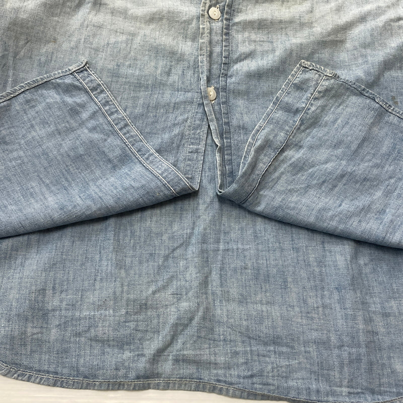 【現状渡し品】【メンズ】 OX HIDE オックスハイド JC PENNY ジェイシー ペニー 50’s VINTAGE 50年代 CHAMBRAY SHIRT ヴィンテージ シャンブレー シャツ 半袖 トップス 145-261004-sa-14-teih サイズ：不明 カラー：ブルー系 万代Net店