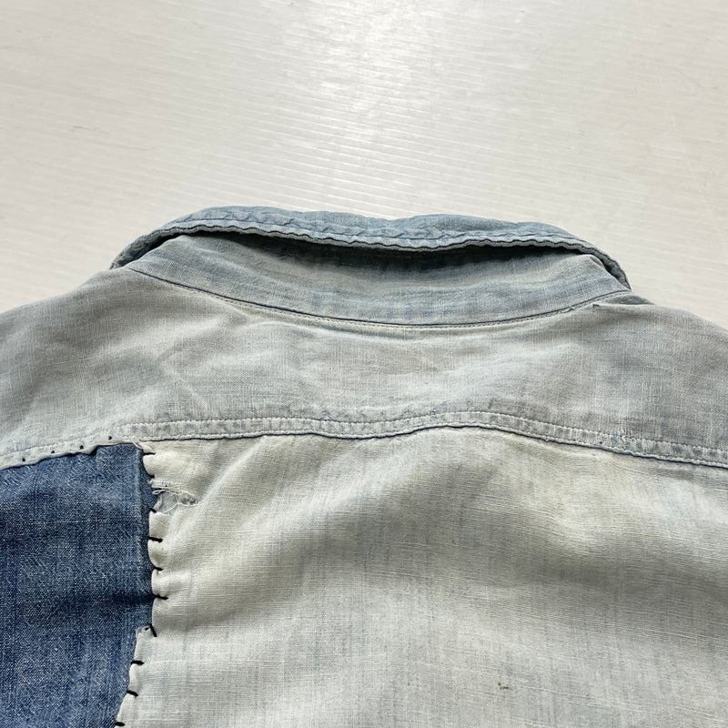 【現状渡し品】【メンズ】 OX HIDE オックスハイド JC PENNY ジェイシー ペニー 50’s VINTAGE 50年代 CHAMBRAY SHIRT ヴィンテージ シャンブレー シャツ 半袖 トップス 145-261004-sa-14-teih サイズ：不明 カラー：ブルー系 万代Net店