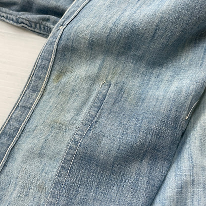 【現状渡し品】【メンズ】 OX HIDE オックスハイド JC PENNY ジェイシー ペニー 50’s VINTAGE 50年代 CHAMBRAY SHIRT ヴィンテージ シャンブレー シャツ 半袖 トップス 145-261004-sa-14-teih サイズ：不明 カラー：ブルー系 万代Net店