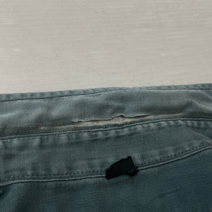 【現状渡し品】【メンズ】 OLD HICKORY オールド ヒッコリー 60’s VINTAGE WORK SHIRT 60年代 ヴィンテージ ワーク シャツ 長袖 トップス 145-261004-sa-16-teih サイズ：不明 カラー：グリーン系 万代Net店