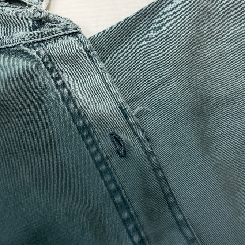 【現状渡し品】【メンズ】 OLD HICKORY オールド ヒッコリー 60’s VINTAGE WORK SHIRT 60年代 ヴィンテージ ワーク シャツ 長袖 トップス 145-261004-sa-16-teih サイズ：不明 カラー：グリーン系 万代Net店