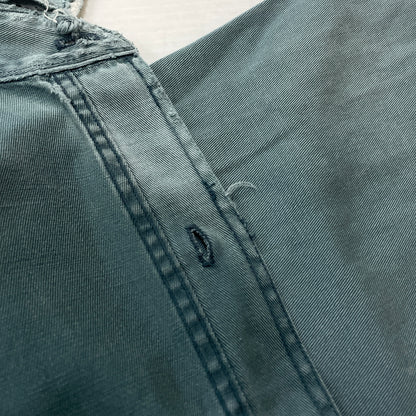 【現状渡し品】【メンズ】 OLD HICKORY オールド ヒッコリー 60’s VINTAGE WORK SHIRT 60年代 ヴィンテージ ワーク シャツ 長袖 トップス 145-261004-sa-16-teih サイズ：不明 カラー：グリーン系 万代Net店