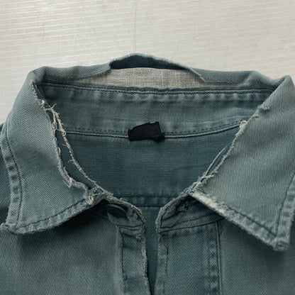 【現状渡し品】【メンズ】 OLD HICKORY オールド ヒッコリー 60’s VINTAGE WORK SHIRT 60年代 ヴィンテージ ワーク シャツ 長袖 トップス 145-261004-sa-16-teih サイズ：不明 カラー：グリーン系 万代Net店