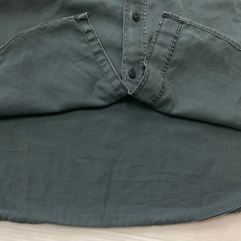 【現状渡し品】【メンズ】 OLD HICKORY オールド ヒッコリー 60’s VINTAGE WORK SHIRT 60年代 ヴィンテージ ワーク シャツ 長袖 トップス 145-261004-sa-16-teih サイズ：不明 カラー：グリーン系 万代Net店