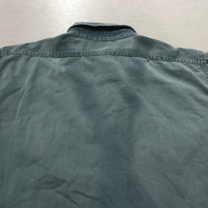 【現状渡し品】【メンズ】 OLD HICKORY オールド ヒッコリー 60’s VINTAGE WORK SHIRT 60年代 ヴィンテージ ワーク シャツ 長袖 トップス 145-261004-sa-16-teih サイズ：不明 カラー：グリーン系 万代Net店