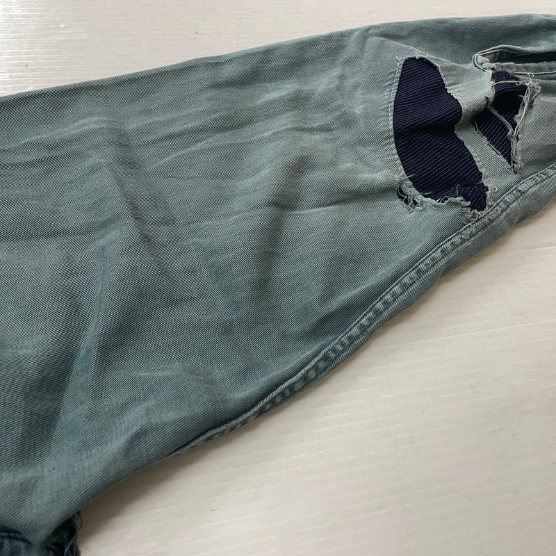【現状渡し品】【メンズ】 OLD HICKORY オールド ヒッコリー 60’s VINTAGE WORK SHIRT 60年代 ヴィンテージ ワーク シャツ 長袖 トップス 145-261004-sa-16-teih サイズ：不明 カラー：グリーン系 万代Net店