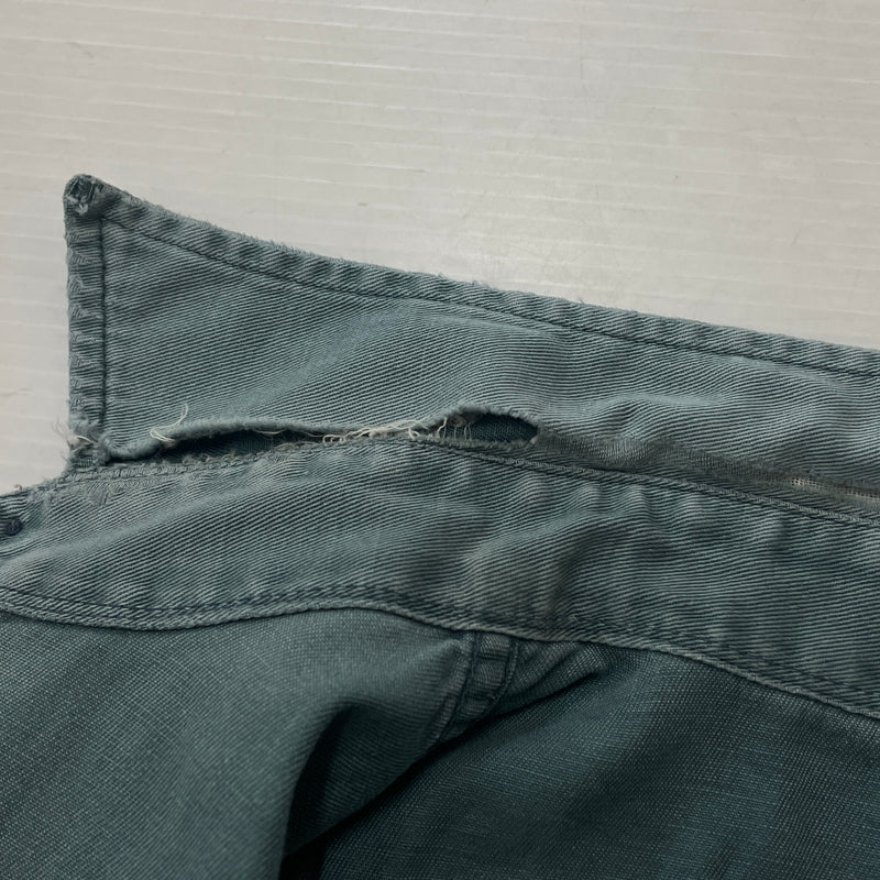 【現状渡し品】【メンズ】 OLD HICKORY オールド ヒッコリー 60’s VINTAGE WORK SHIRT 60年代 ヴィンテージ ワーク シャツ 長袖 トップス 145-261004-sa-16-teih サイズ：不明 カラー：グリーン系 万代Net店