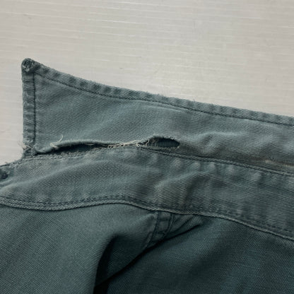 【現状渡し品】【メンズ】 OLD HICKORY オールド ヒッコリー 60’s VINTAGE WORK SHIRT 60年代 ヴィンテージ ワーク シャツ 長袖 トップス 145-261004-sa-16-teih サイズ：不明 カラー：グリーン系 万代Net店
