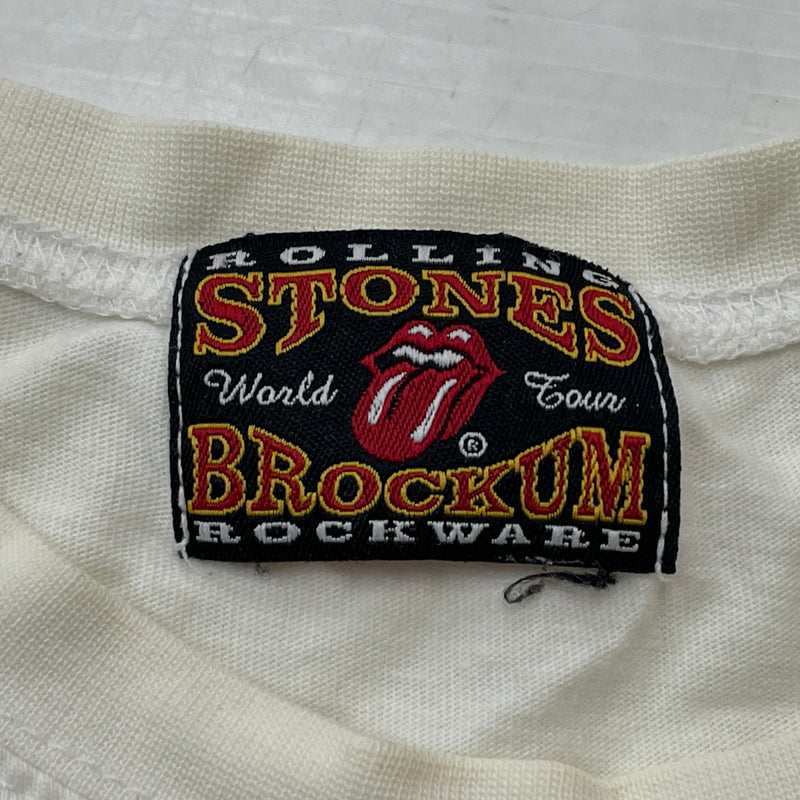 【現状渡し品】【メンズ】 ROLLING STONES BROCKUM ザ ローリン ストーンズ ブロッカム 2002 WORLD TOUR S/S TEE 2002 ワールド ツアー ショート Tシャツ 半袖 トップス 145-261004-sa-21-teih サイズ：不明 カラー：ホワイト 万代Net店
