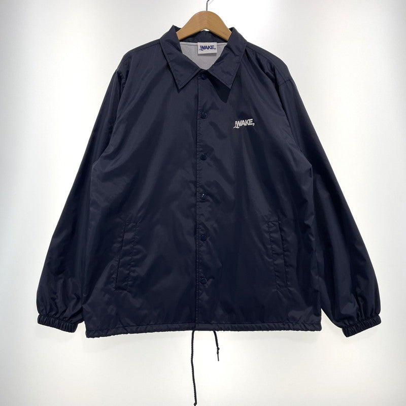 【中古品】【メンズ】 WAKE SAPPORO ウェイクサッポロ STF JACKET 7059-01 コーチジャケット ライトアウター 140-261005-yo-03-teih サイズ：L カラー：ネイビー 万代Net店