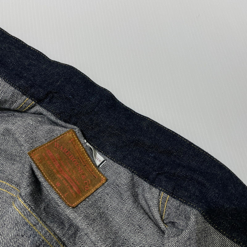【中古品】【メンズ】 WAREHOUSE ウエアハウス ”1946 MODEL" 1ST TYPE DENIM JACKET S2001XX 1946年モデル 1STタイプ デニムジャケット アウター 145-261005-yo-05-teih サイズ：38 カラー：インディゴ 万代Net店