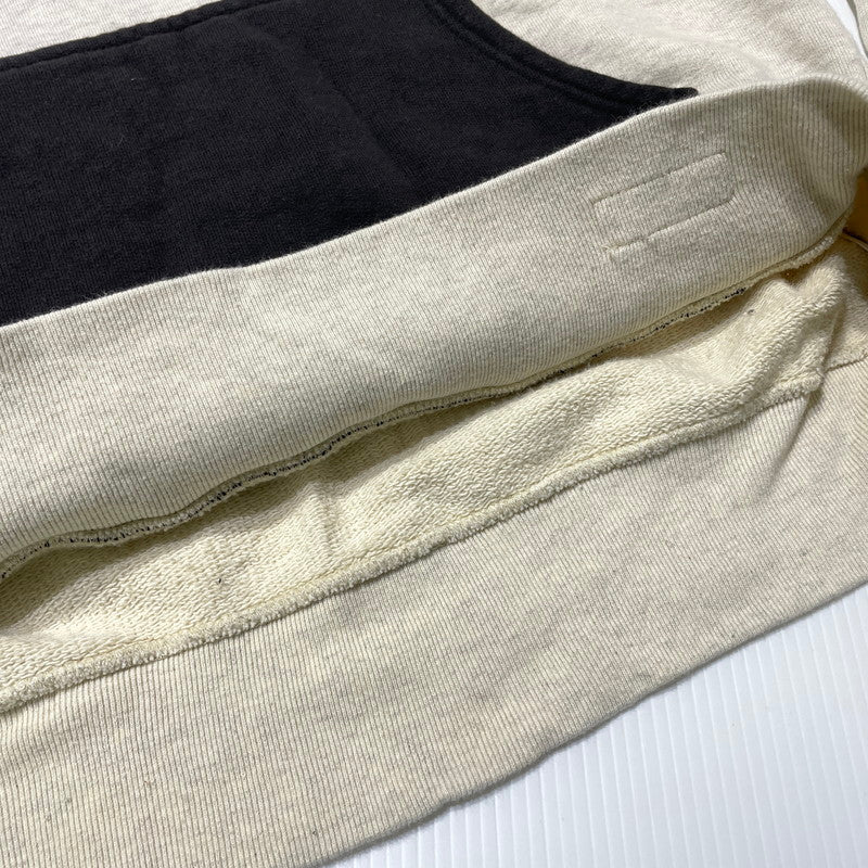 【中古品】【メンズ】 WACKO MARIA ワコマリア TWO-TONE WASHED HEAVY WEIGHT PULLOVER HOODIE "TYPE-1" ツートーン ウォッシュド ヘビーウェイト プルオーバー フーディ 長袖 トップス 140-261005-yo-13-teih サイズ：L カラー：アイボリー 万代Net店