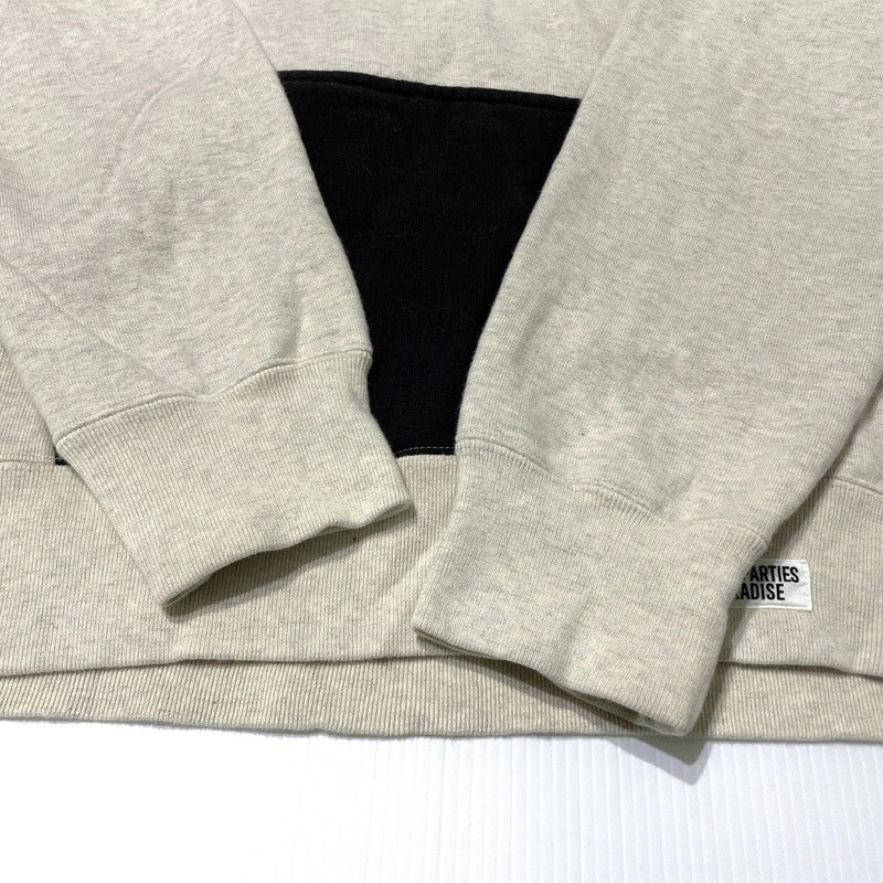 【中古品】【メンズ】 WACKO MARIA ワコマリア TWO-TONE WASHED HEAVY WEIGHT PULLOVER HOODIE "TYPE-1" ツートーン ウォッシュド ヘビーウェイト プルオーバー フーディ 長袖 トップス 140-261005-yo-13-teih サイズ：L カラー：アイボリー 万代Net店