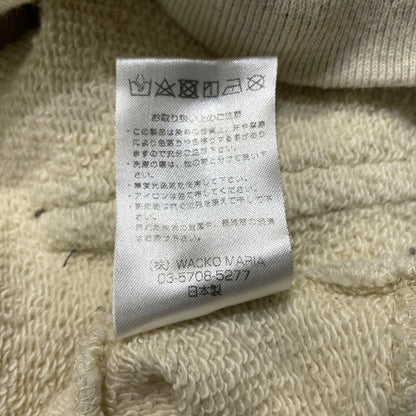【中古品】【メンズ】 WACKO MARIA ワコマリア TWO-TONE WASHED HEAVY WEIGHT PULLOVER HOODIE "TYPE-1" ツートーン ウォッシュド ヘビーウェイト プルオーバー フーディ 長袖 トップス 140-261005-yo-13-teih サイズ：L カラー：アイボリー 万代Net店