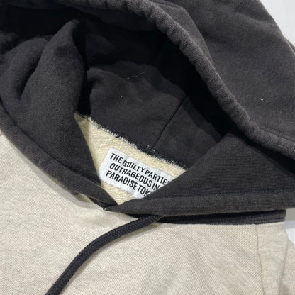 【中古品】【メンズ】 WACKO MARIA ワコマリア TWO-TONE WASHED HEAVY WEIGHT PULLOVER HOODIE "TYPE-1" ツートーン ウォッシュド ヘビーウェイト プルオーバー フーディ 長袖 トップス 140-261005-yo-13-teih サイズ：L カラー：アイボリー 万代Net店