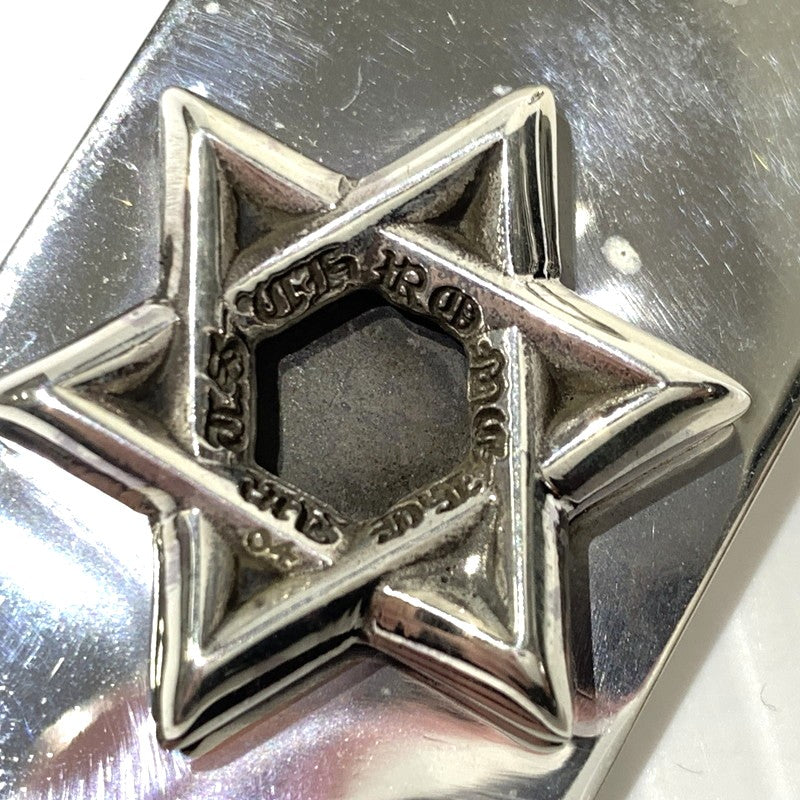 【中古品】【メンズ】 CHROME HEARTS クロムハーツ DOG TAG STAR OF DAVID ドッグタグ スター オブ ダビデ ペンダントトップ アクセサリー 925 190-261027-ko-08-teih カラー：シルバー 万代Net店