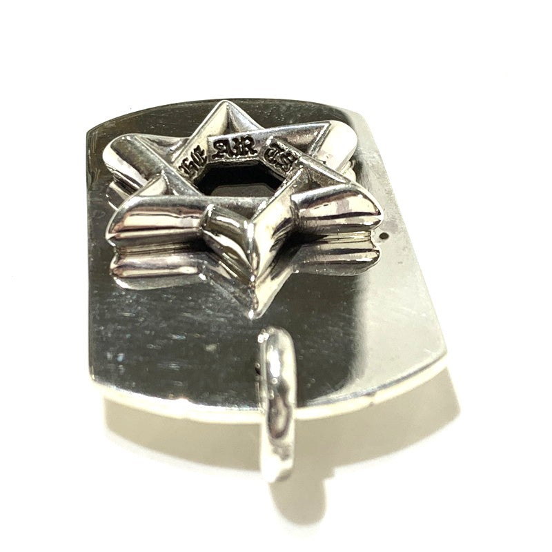 【中古品】【メンズ】 CHROME HEARTS クロムハーツ DOG TAG STAR OF DAVID ドッグタグ スター オブ ダビデ ペンダントトップ アクセサリー 925 190-261027-ko-08-teih カラー：シルバー 万代Net店