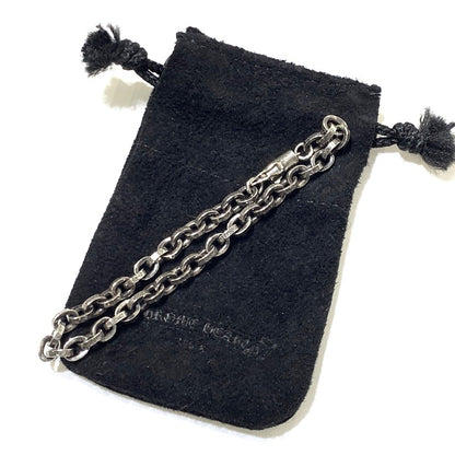 【中古品】【メンズ】 CHROME HEARTS クロムハーツ PAPER CHAIN 7INCH ペーパー チェーン 7インチ ブレスレット アクセサリー 925 190-261027-ko-09-teih カラー：シルバー 万代Net店