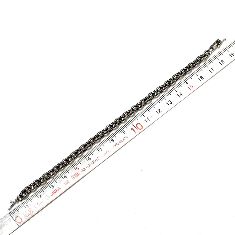 【中古品】【メンズ】 CHROME HEARTS クロムハーツ PAPER CHAIN 7INCH ペーパー チェーン 7インチ ブレスレット アクセサリー 925 190-261027-ko-09-teih カラー：シルバー 万代Net店