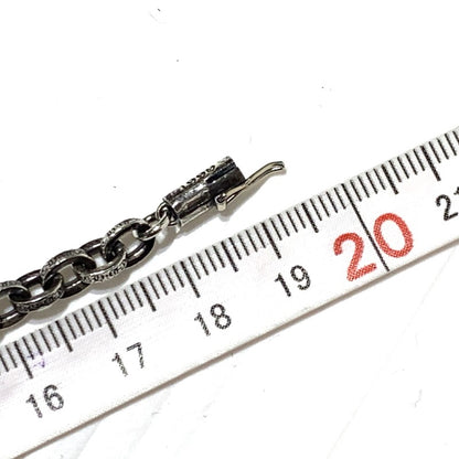 【中古品】【メンズ】 CHROME HEARTS クロムハーツ PAPER CHAIN 7INCH ペーパー チェーン 7インチ ブレスレット アクセサリー 925 190-261027-ko-09-teih カラー：シルバー 万代Net店