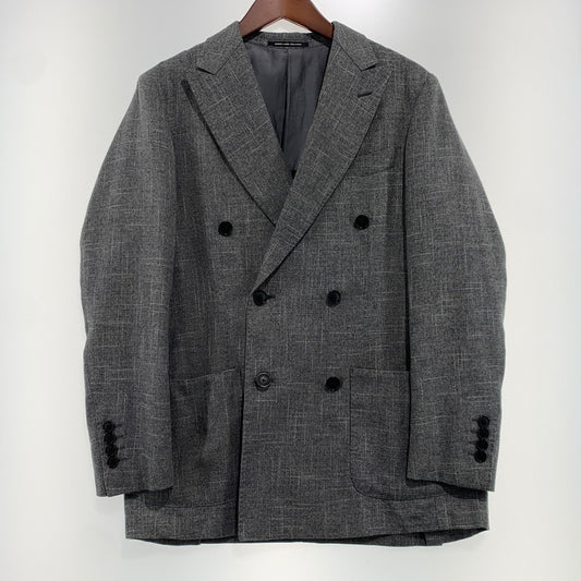 【中古品】【メンズ】 GREEN LABEL RELAXING グリーンレーベルリラクシング DOUBLE JACKET 3122-699-1109 ダブル ジャケット ライトアウター テーラードジャケット 147-261006-ko-18-teih サイズ：44 カラー：グレー 万代Net店