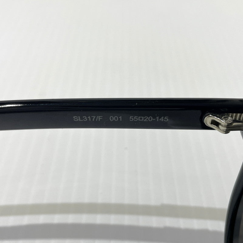 【中古品】【メンズ/レディース】 SAINT LAURENT サンローラン ASIAN FIT MODEL SUNGLASSES SL-317/F アジアンフィットモデル サングラス アイウェア 203-261009-yo-03-teih サイズ：55□20-145 カラー：ブラック 万代Net店