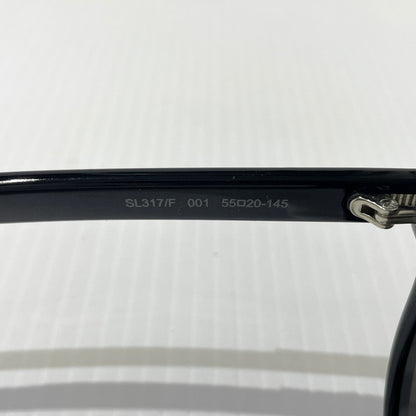 【中古品】【メンズ/レディース】 SAINT LAURENT サンローラン ASIAN FIT MODEL SUNGLASSES SL-317/F アジアンフィットモデル サングラス アイウェア 203-261009-yo-03-teih サイズ：55□20-145 カラー：ブラック 万代Net店