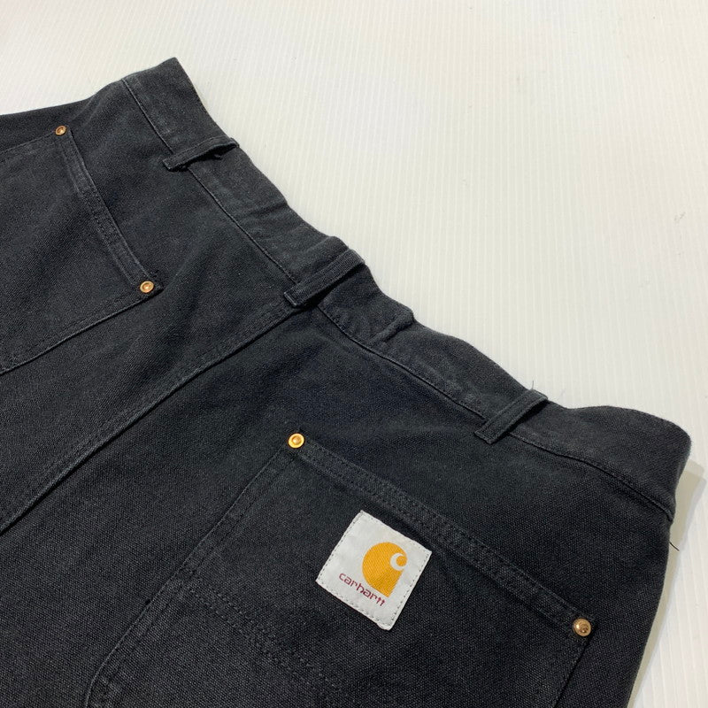 【現状渡し品】【メンズ】 Carhartt カーハート DOUBLE KNEE WORK PANTS B01-BRN ダブルニー ワークパンツ ボトムス ルーズフィット 156-261006-ko-27-teih サイズ：36 カラー：ブラック 万代Net店