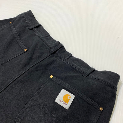 【現状渡し品】【メンズ】 Carhartt カーハート DOUBLE KNEE WORK PANTS B01-BRN ダブルニー ワークパンツ ボトムス ルーズフィット 156-261006-ko-27-teih サイズ：36 カラー：ブラック 万代Net店