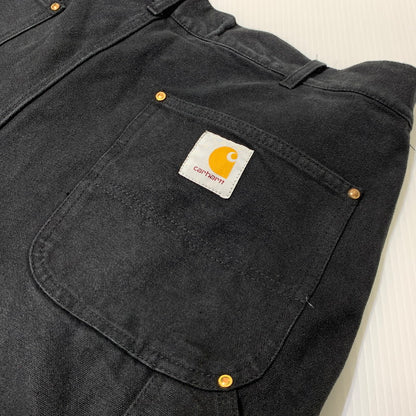 【現状渡し品】【メンズ】 Carhartt カーハート DOUBLE KNEE WORK PANTS B01-BRN ダブルニー ワークパンツ ボトムス ルーズフィット 156-261006-ko-27-teih サイズ：36 カラー：ブラック 万代Net店