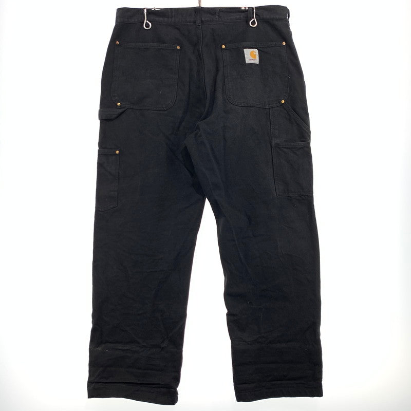 【現状渡し品】【メンズ】 Carhartt カーハート DOUBLE KNEE WORK PANTS B01-BRN ダブルニー ワークパンツ ボトムス ルーズフィット 156-261006-ko-27-teih サイズ：36 カラー：ブラック 万代Net店