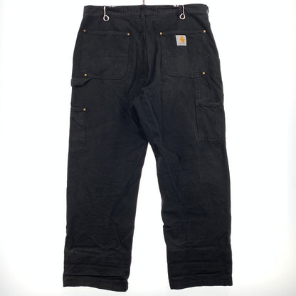 【現状渡し品】【メンズ】 Carhartt カーハート DOUBLE KNEE WORK PANTS B01-BRN ダブルニー ワークパンツ ボトムス ルーズフィット 156-261006-ko-27-teih サイズ：36 カラー：ブラック 万代Net店