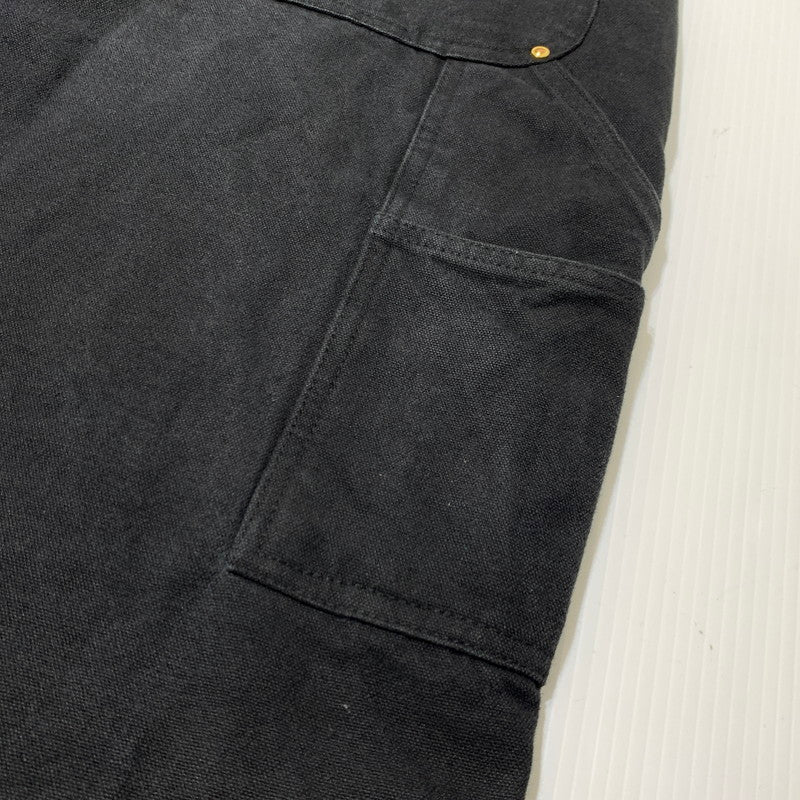 【現状渡し品】【メンズ】 Carhartt カーハート DOUBLE KNEE WORK PANTS B01-BRN ダブルニー ワークパンツ ボトムス ルーズフィット 156-261006-ko-27-teih サイズ：36 カラー：ブラック 万代Net店