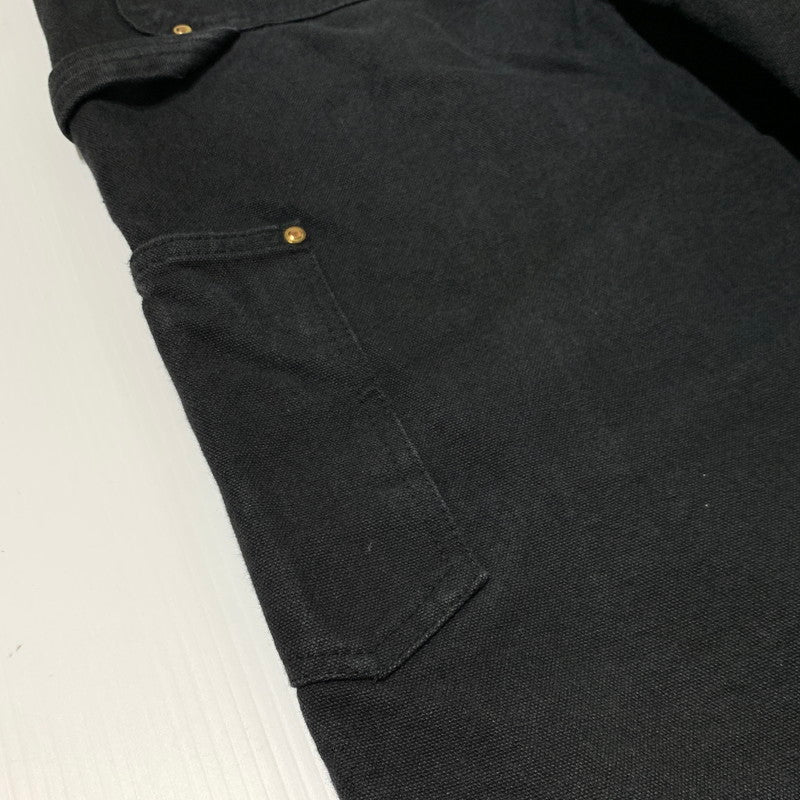 【現状渡し品】【メンズ】 Carhartt カーハート DOUBLE KNEE WORK PANTS B01-BRN ダブルニー ワークパンツ ボトムス ルーズフィット 156-261006-ko-27-teih サイズ：36 カラー：ブラック 万代Net店