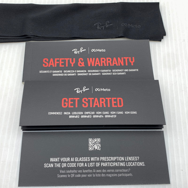 【中古品】【メンズ】 RAY-BAN レイバン × META メタ GEN2 WAYFARER RW4012 ジェン2 ウェイファーラー サングラス アイウェア メガネ 電子機能付き 203-261011-ko-07-teih サイズ：53□22-155 カラー：ブラック 万代Net店