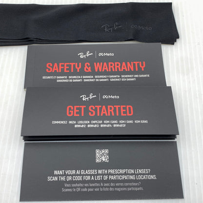 【中古品】【メンズ】 RAY-BAN レイバン × META メタ GEN2 WAYFARER RW4012 ジェン2 ウェイファーラー サングラス アイウェア メガネ 電子機能付き 203-261011-ko-07-teih サイズ：53□22-155 カラー：ブラック 万代Net店
