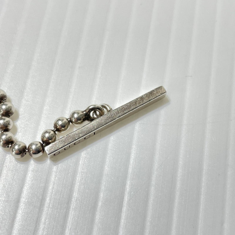 【中古品】【メンズ/レディース】 GUCCI グッチ INTERLOCKING G NECKLACE インターロッキングG ネックレス アクセサリー ボールチェーン 192-261009-yo-02-teih カラー：シルバー 万代Net店
