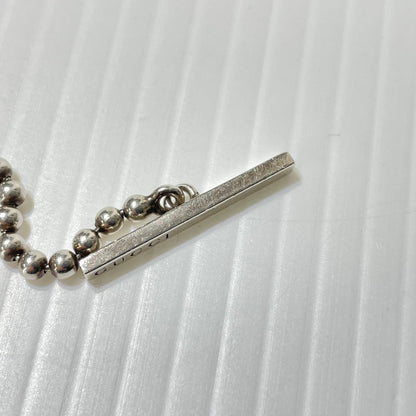 【中古品】【メンズ/レディース】 GUCCI グッチ INTERLOCKING G NECKLACE インターロッキングG ネックレス アクセサリー ボールチェーン 192-261009-yo-02-teih カラー：シルバー 万代Net店